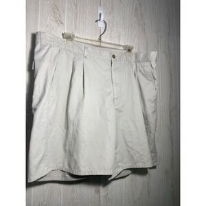 Covington Men Size 40 (Measure 38x8) Ivory Pleated Chino Shorts